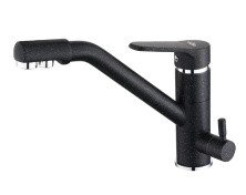 Смеситель для кухни ViEiR Kitchen 190 мм, с подключением к фильтру, черный V15001С1