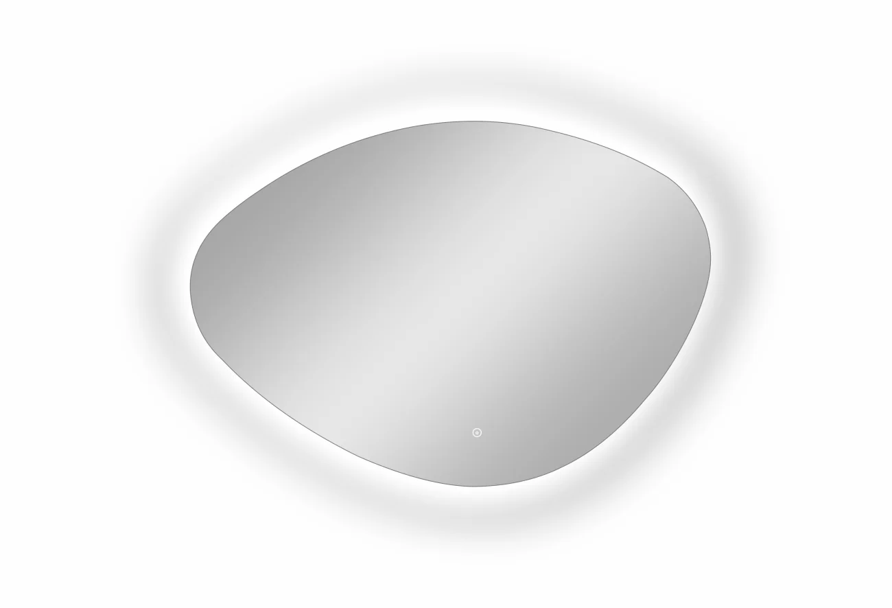 Приобрести continent зеркало с подсветкой alma 100х70 см, белое