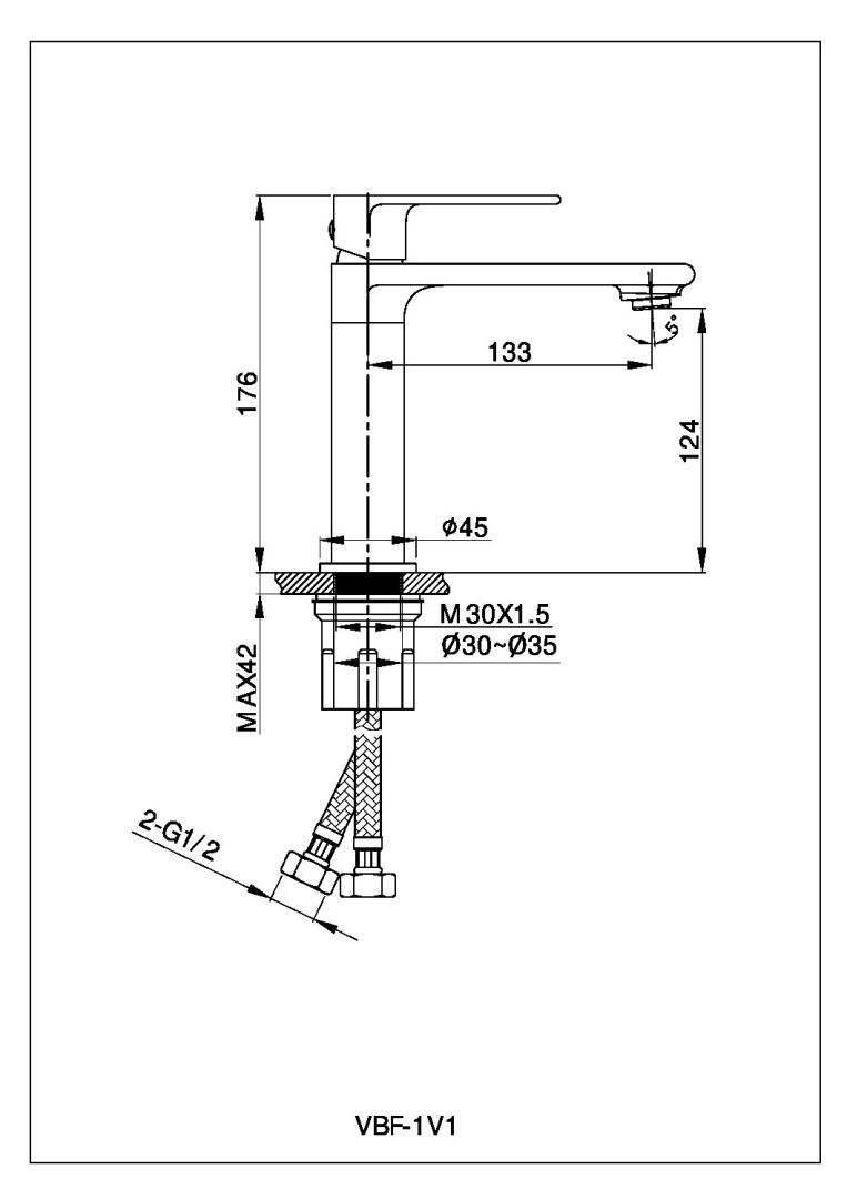 Приобрести vincea смеситель для раковины vogue, брашированное золото vbf-1v1bg
