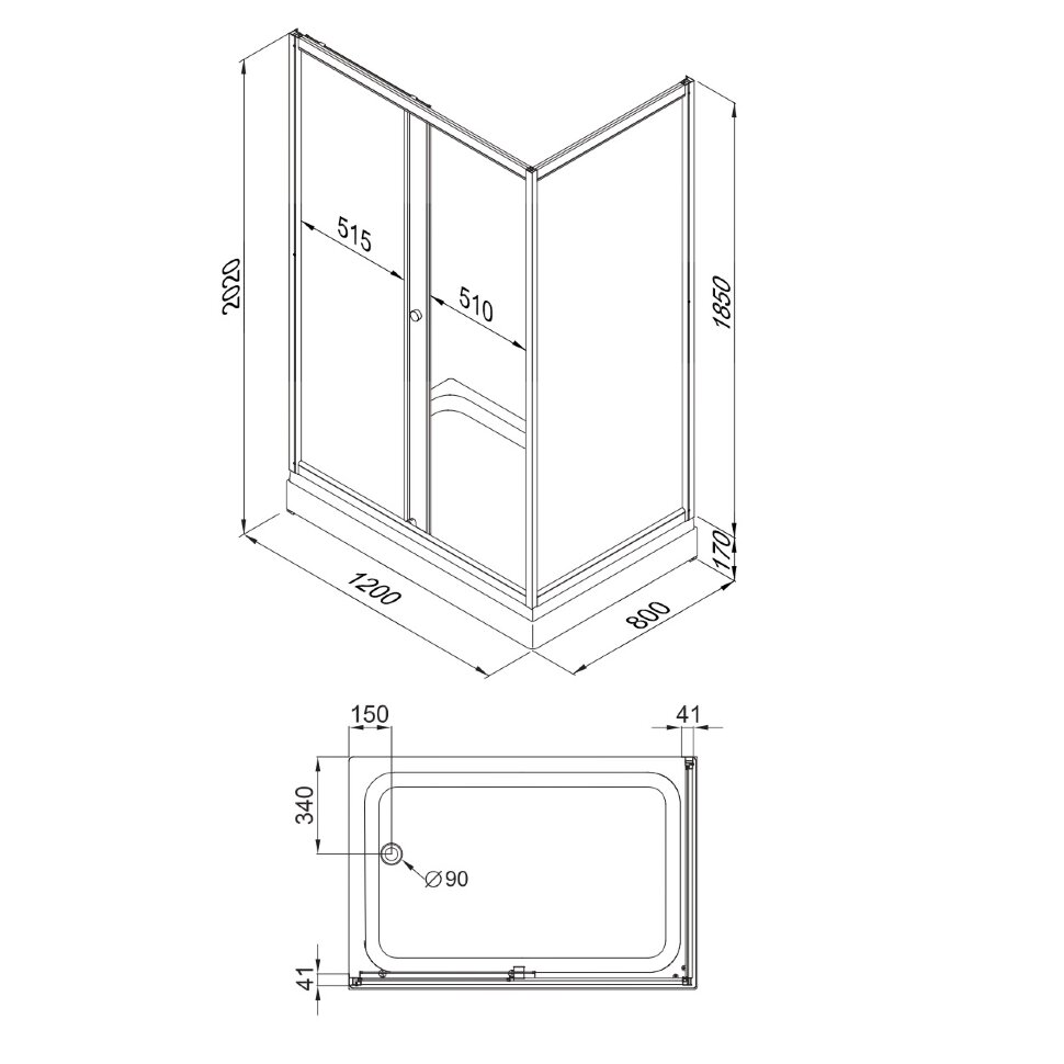 Приобрести triton душевое ограждение фьюжн 120x80 см, белое/узор полосы щ0000038524