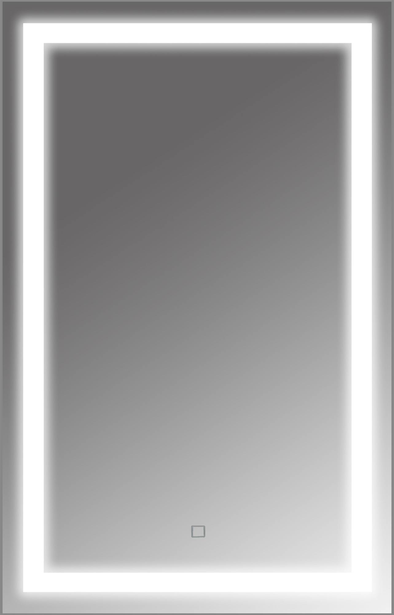 Приобрести loranto зеркало стиль 50х80 см, подсветка с сенсорным выключателем на подложке (cs00080495)