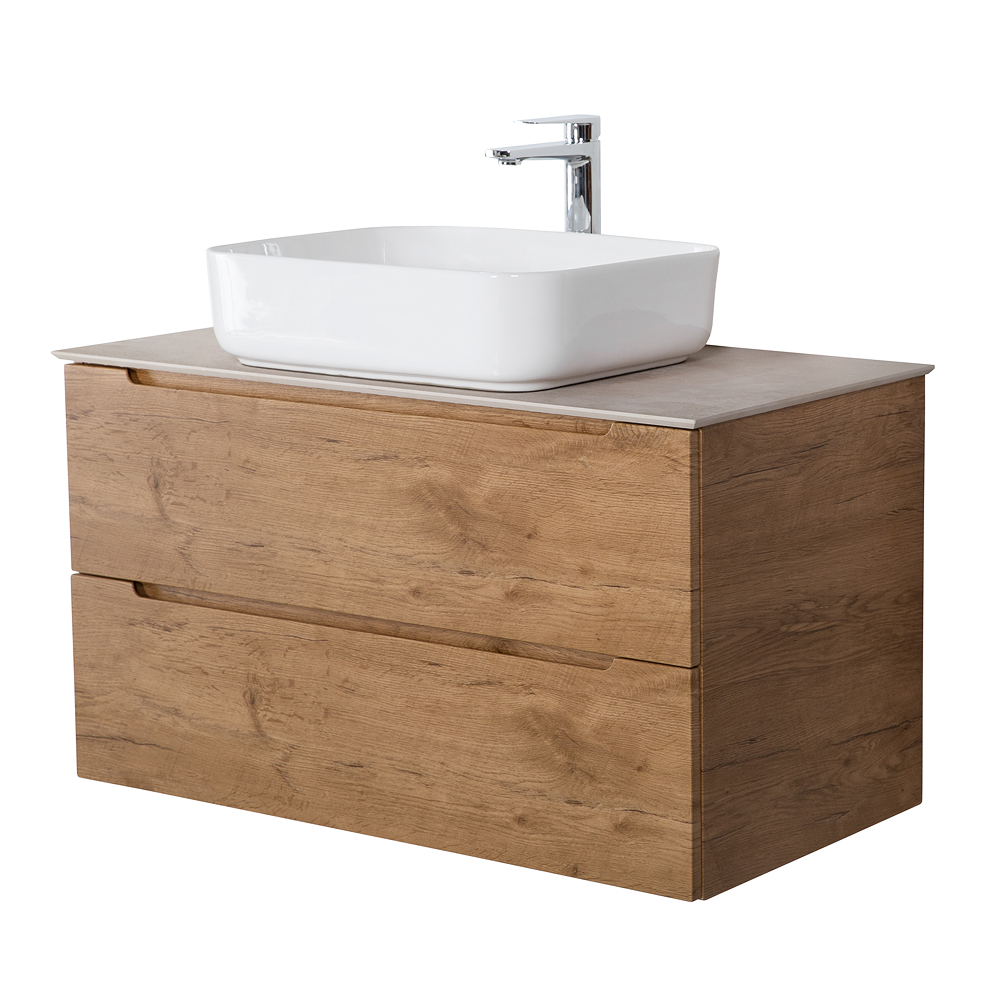 Приобрести belbagno тумба со столешницей etna 100 см, подвесная rovere nature