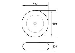 Приобрести раковина-чаша ceramalux 45 см n 7031в