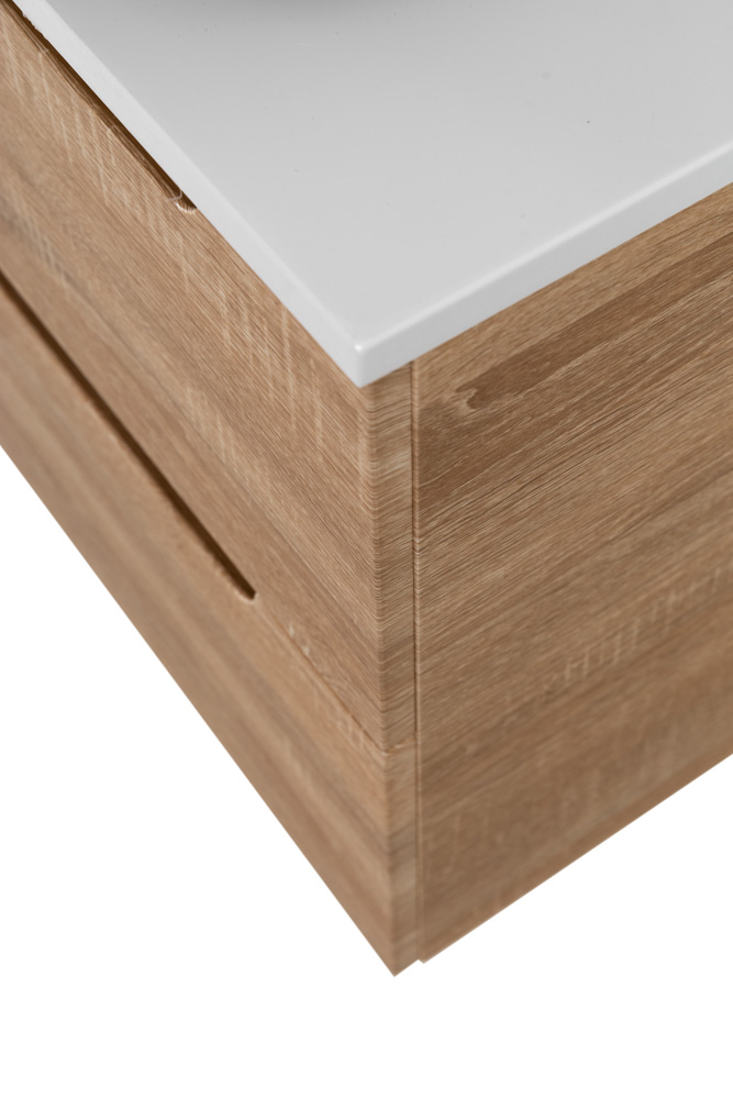 Приобрести belbagno тумба со столешницей etna 120 см, подвесная rovere bianco, раковина слева