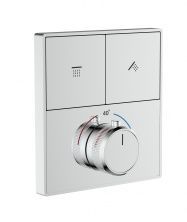 Термостатическая панель смесителя встраиваемая на 2 потребителя WONZON & WOGHAND, Хром (WW-INF362A-CR)