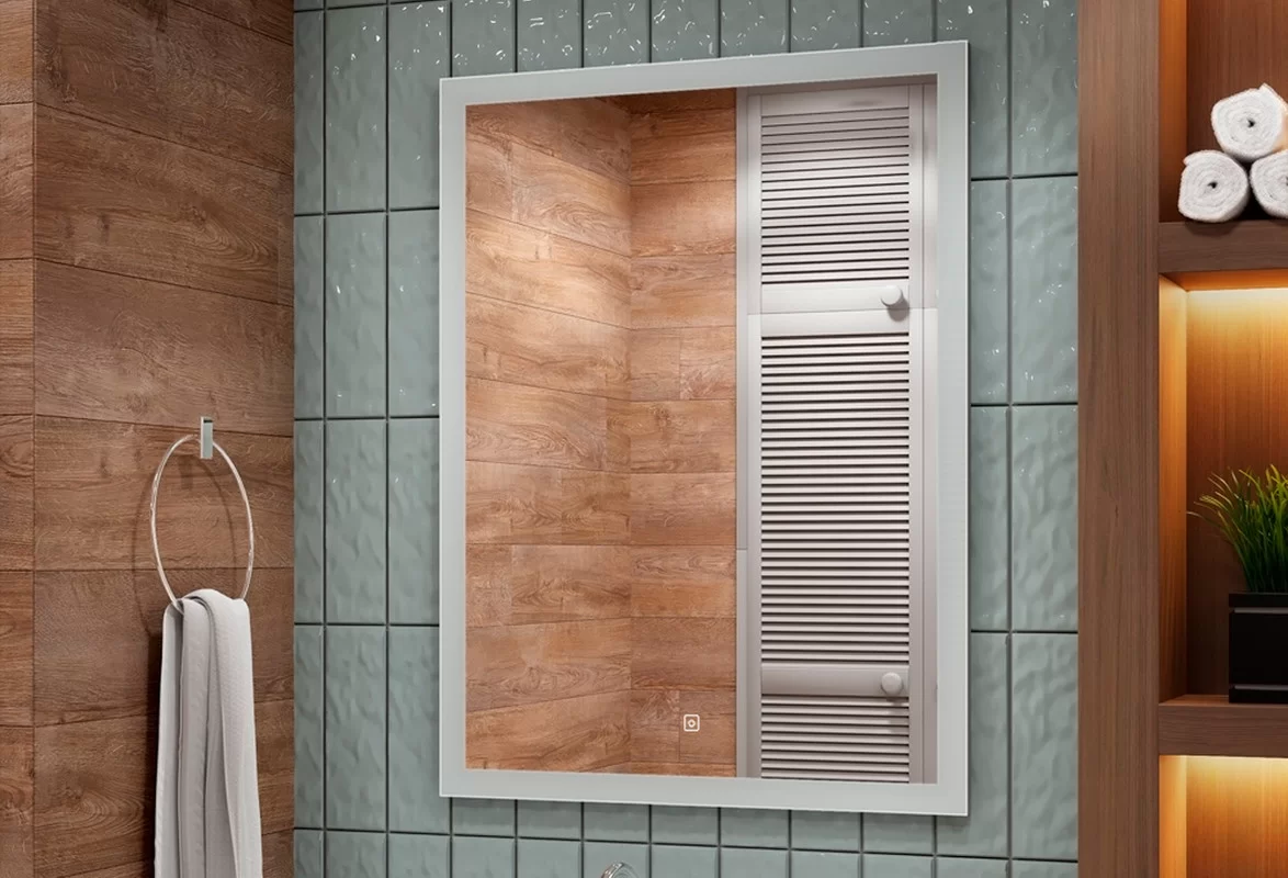 Приобрести continent зеркало с подсветкой sevilla 60х80 см, белое