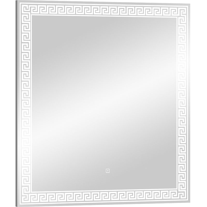 Приобрести continent зеркало с подсветкой apollo 80х90 см, сенсорный включатель, белое