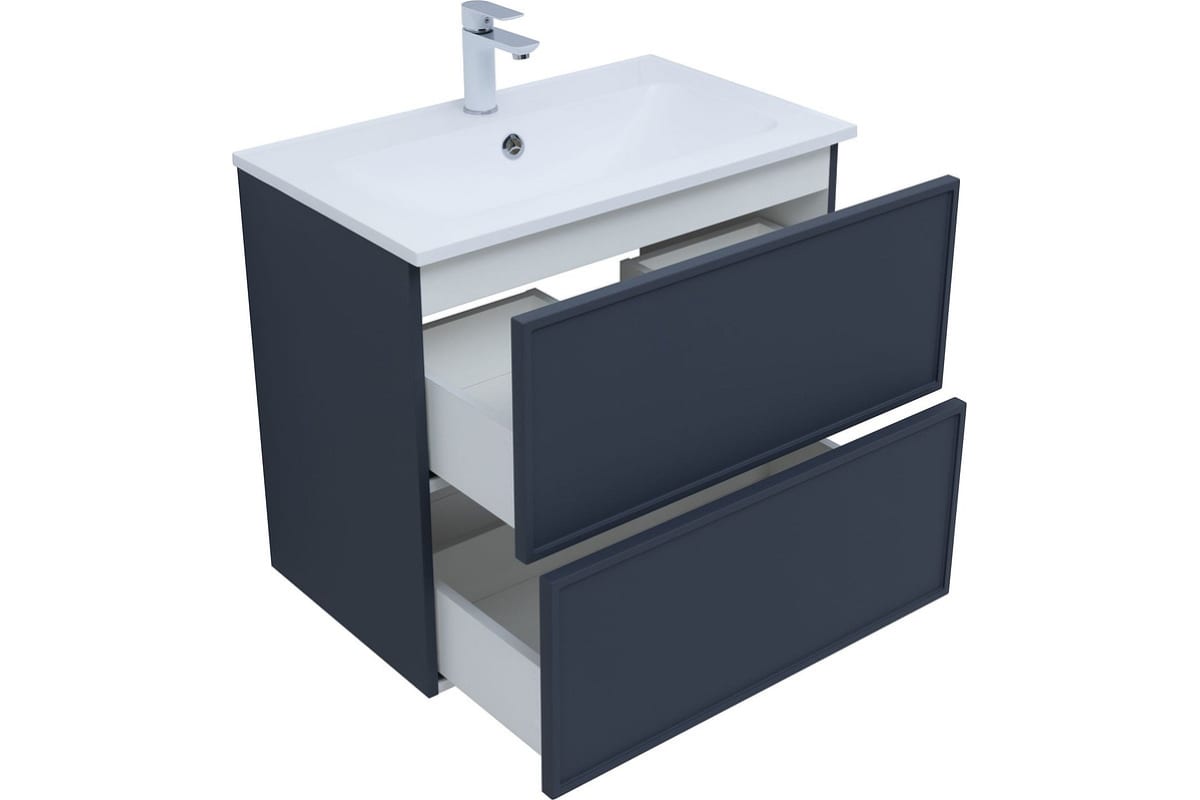 Приобрести aquanet тумба с раковиной арт 75 см,маренго