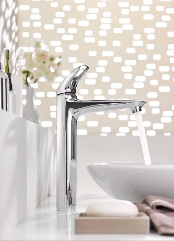 Приобрести смеситель для раковины grohe eurostyle new , высокий, хром 23570003