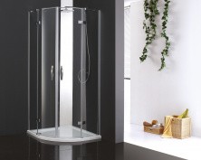 CEZARES Душевое ограждение BERGAMO 100х100см BERGAMO-W-R-2-100-ARCO-C-Cr-IV