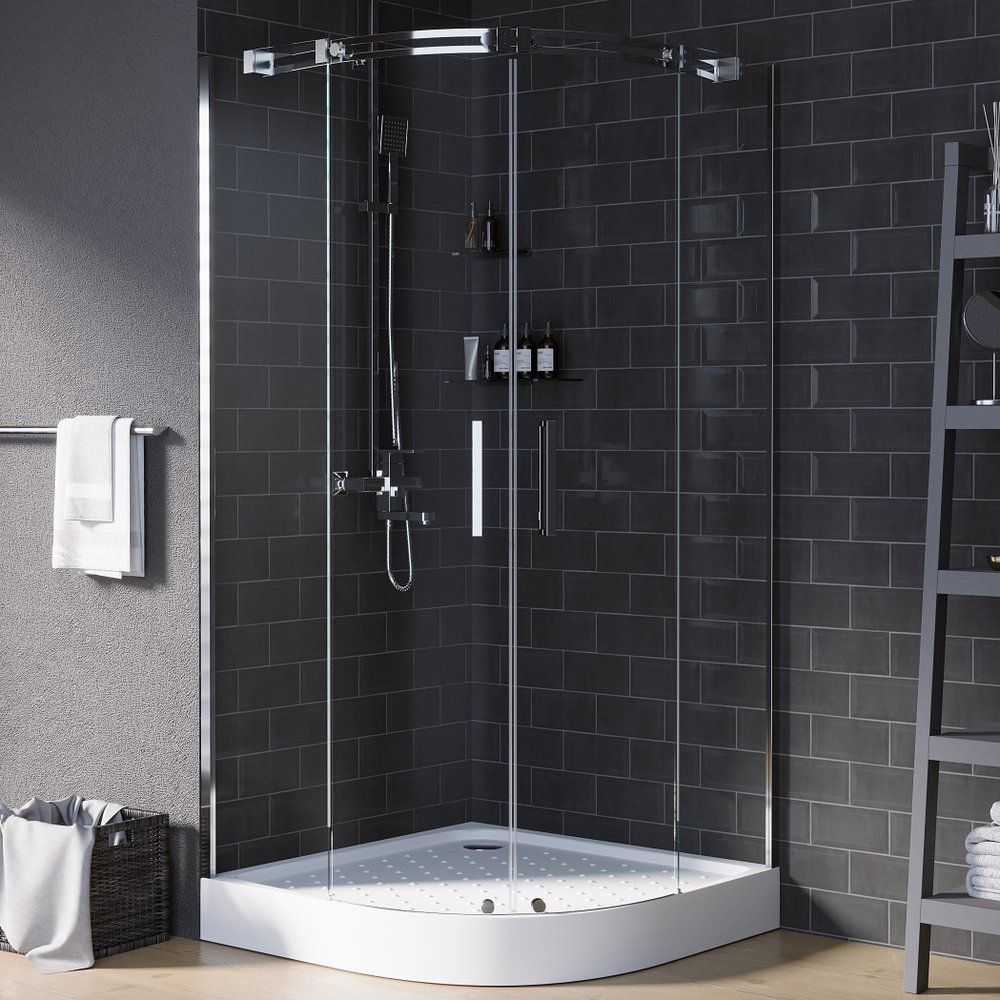 Приобрести grossman душевое ограждение galaxy 100х100 см, полукруглое, хром\ прозрачное gr-4100