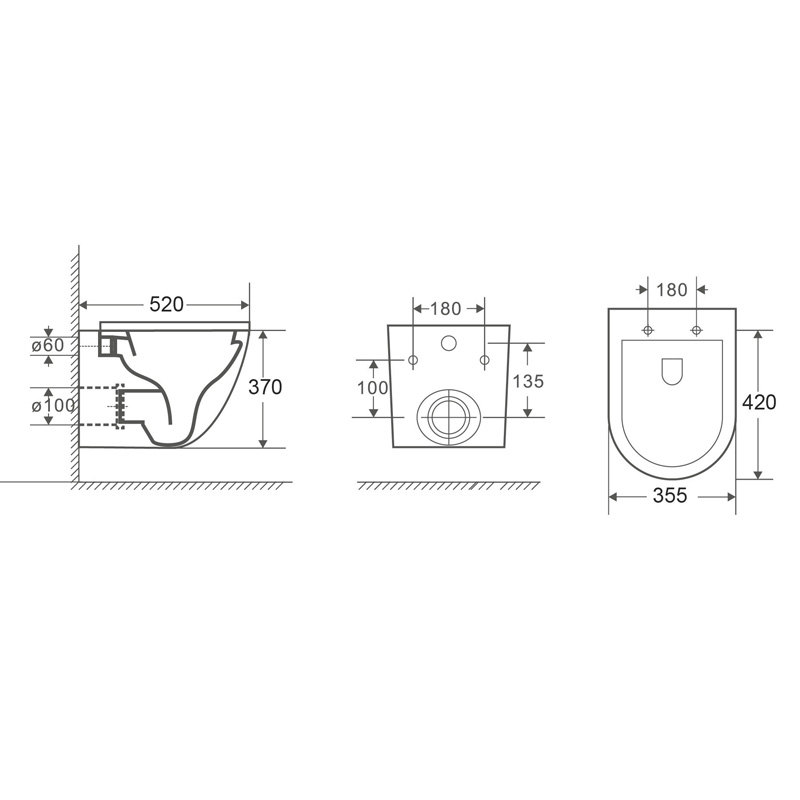 Приобрести loranto инсталляция + azario fora унитаз подвесной безободковый с сидением микролифт (4501+az-0067)