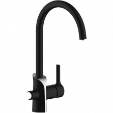 Gappo Смеситель для кухни G4303-6 с высоким изливом, черный/хром 36092