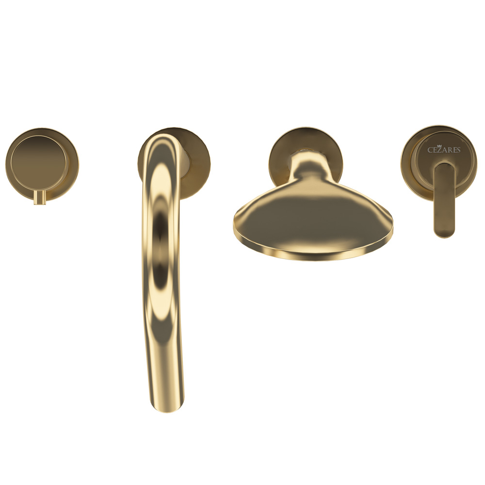 Приобрести cezares смеситель на борт ванны leaf-bvdm4-sr