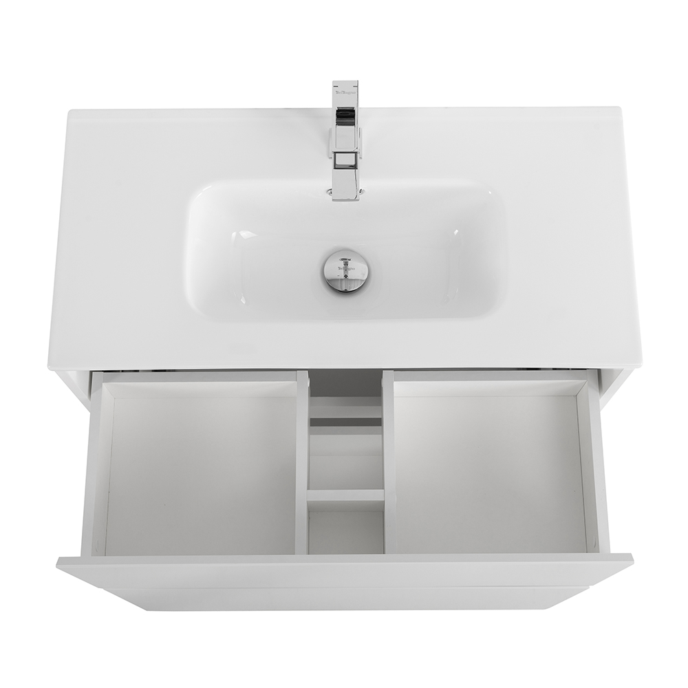 Приобрести belbagno тумба с раковиной kraft 39 80 см, напольная bianco opaco, белая раковина