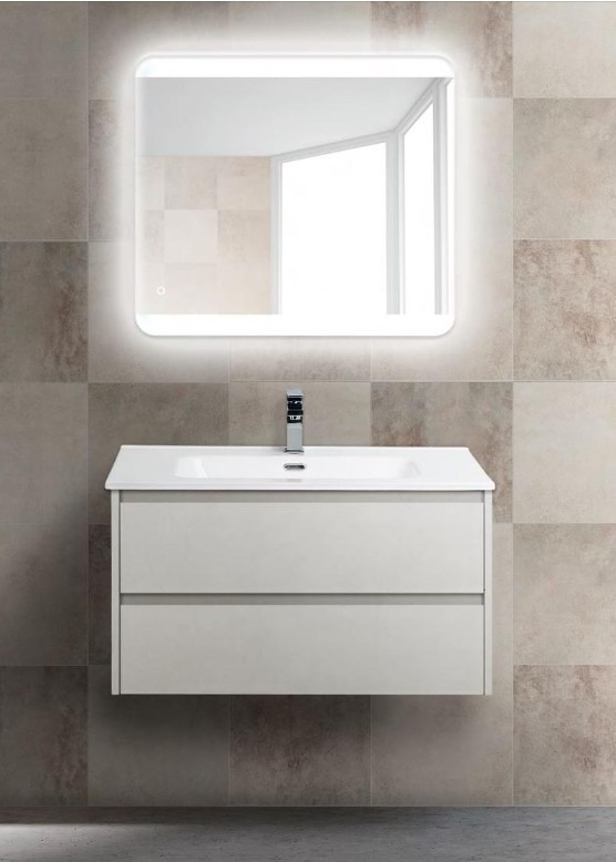 Приобрести тумба подвесная с раковиной belbagno kraft-900-2c-so-bo 90 см, bianco opaco