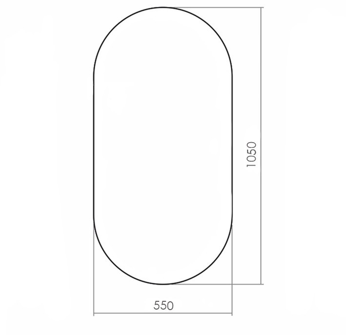 Приобрести azario зеркало viva 550*1050 сенсор выкл, гор/верт крепление
