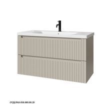 Caprigo Тумба с раковиной TERMIN-Smalty STRIPE 100 см, бежевая, эмаль