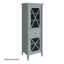 Caprigo Пенал NAPOLI 55 см, правый, голубой, эмаль