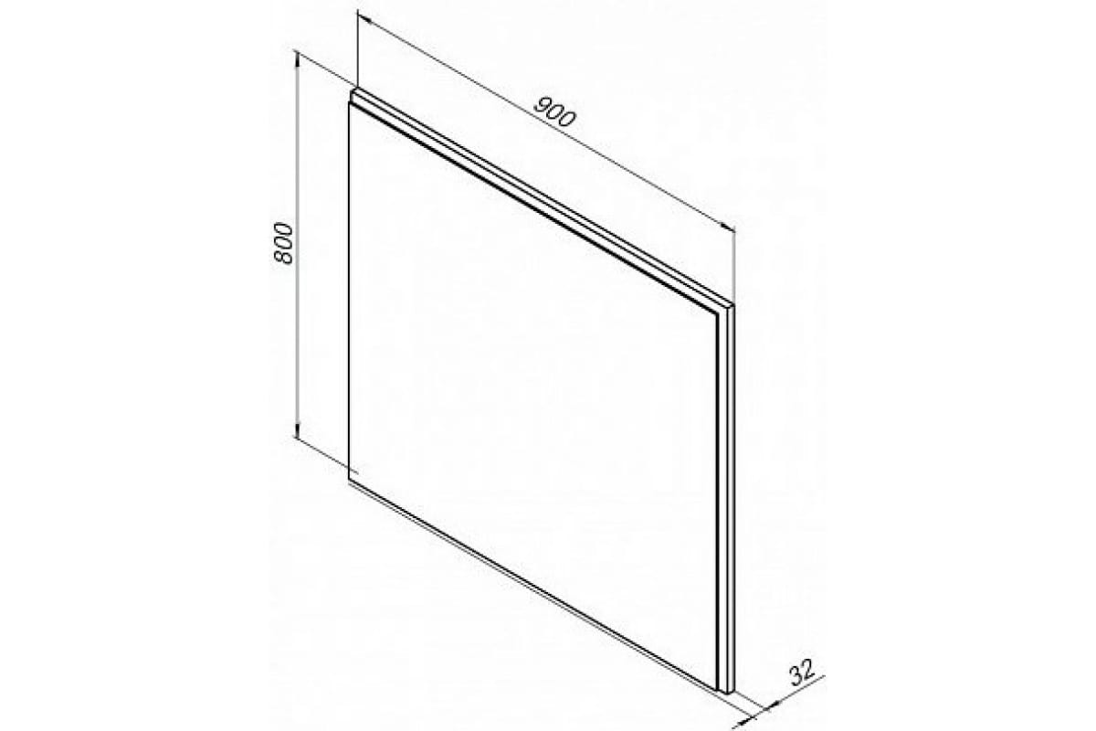 Приобрести aquanet зеркало nova lite 90 см, led подсветка, дуб рошелье