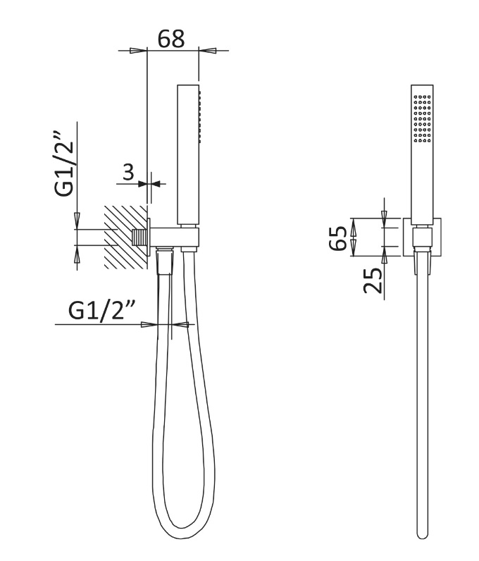 Приобрести cezares душевой гарнитур porta-defm-nop