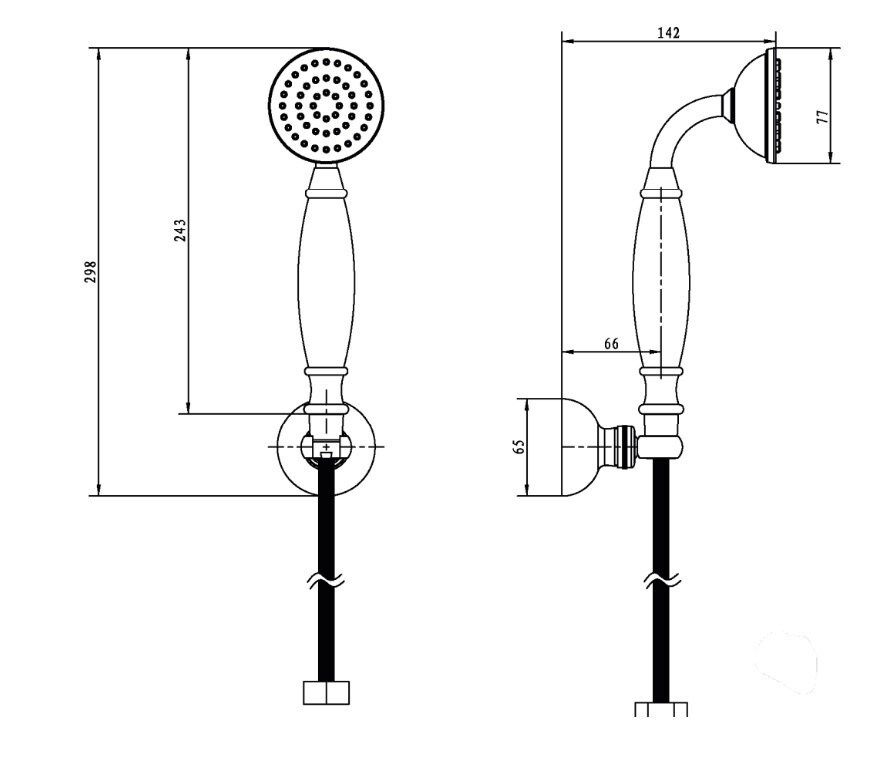 Приобрести boheme душевой гарнитур imperiale, золото\черный 408-b