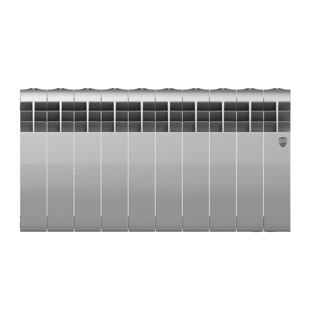 Приобрести royal thermo радиатор биметаллический biliner 350 /silver satin ( серебристый ) - 10 секц.