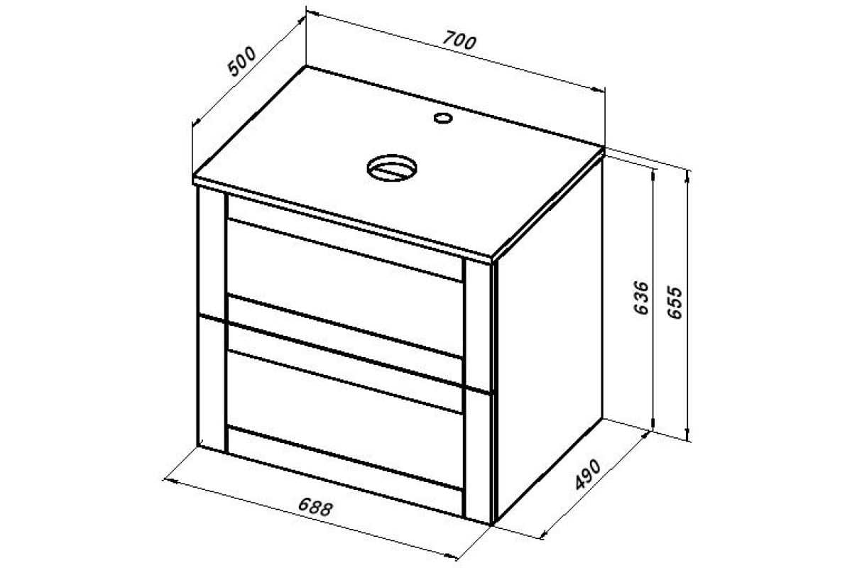 Приобрести aquanet столешница терра 70 см, маренго