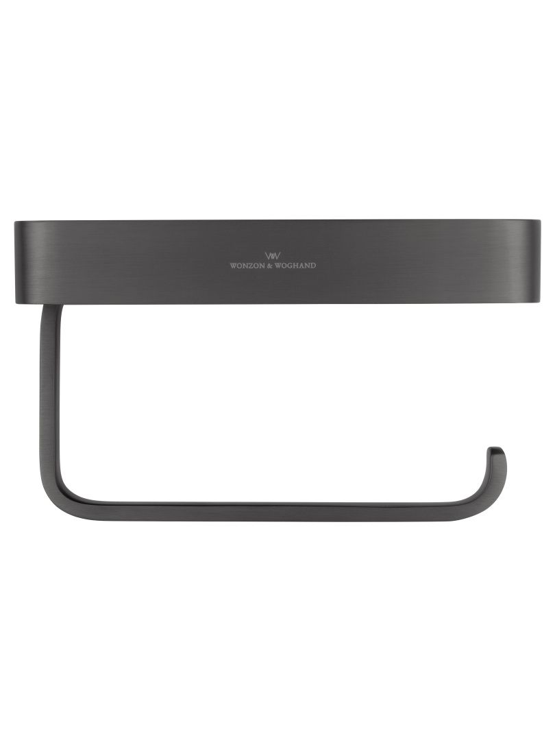 Приобрести держатель для туалетной бумаги с полкой wonzon & woghand graffity, темный графит (ww-9336)
