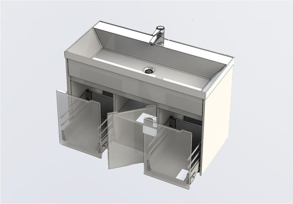 Приобрести aquanet тумба с раковиной латина 100 см, белая 00212837