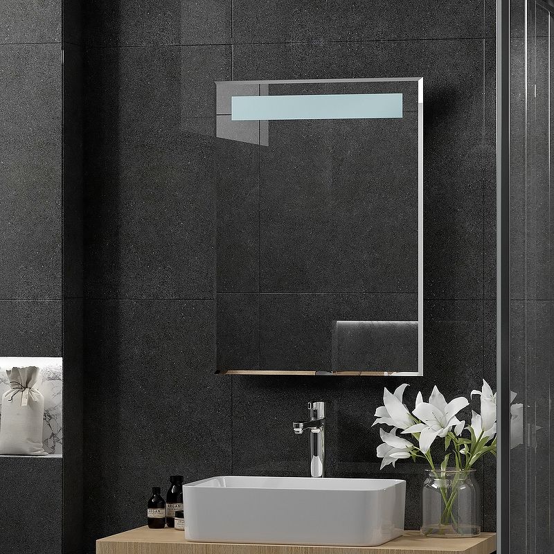 Приобрести continent зеркало с подсветкой фаворит люкс 53х74 см, белое