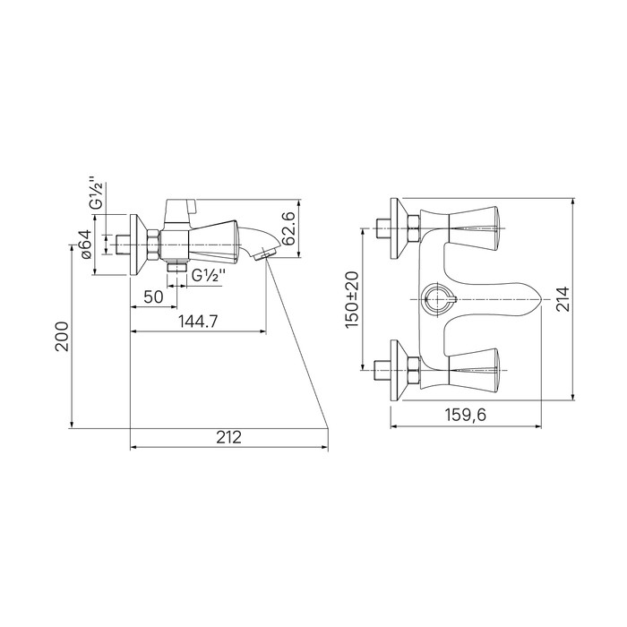 Приобрести iddis смеситель для ванны bounce 214мм, хром bousb02i02wa