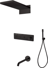 Boheme Душевая система Fusion, встраиваемая, черная 130-2-B