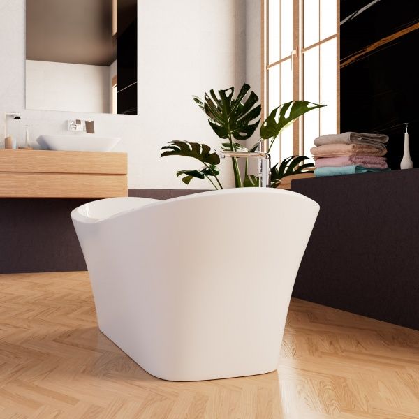 Приобрести frank акриловая ванна f6104 white,170х75 см, отдельностоящая