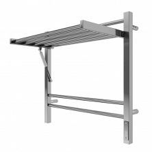 Terminus Полотенцесушитель Горизонт П8 60х60 см, с полкой, электрический, хром