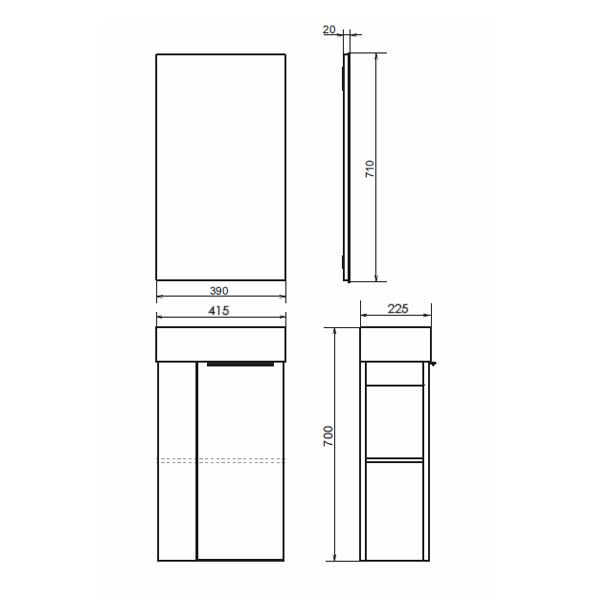 Приобрести сomforty тумба с раковиной "матэ-40" дуб дымчатый