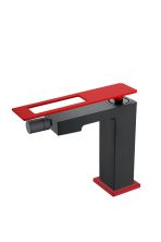 Boheme Смеситель для биде Q, черный матовый\красный 146-BR