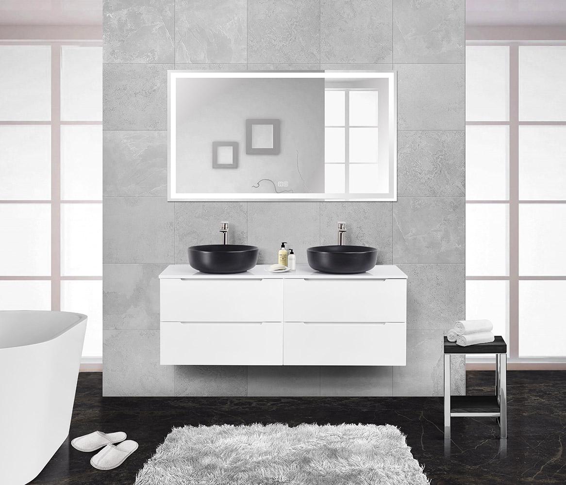 Приобрести belbagno тумба со столешницей etna 140 см, подвесная bianco lucido