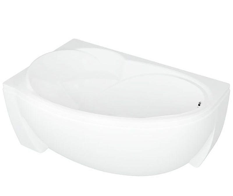 Приобрести акриловая ванна асимметричная aquatek бетта l 160x97 см