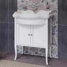 Caprigo Тумба с раковиной TREVI PROMO 70 см, белая, эмаль