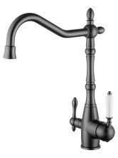 Смеситель для кухни c подключением фильтра WONZON & WOGHAND, Темный графит (WW-88458006-BGM)