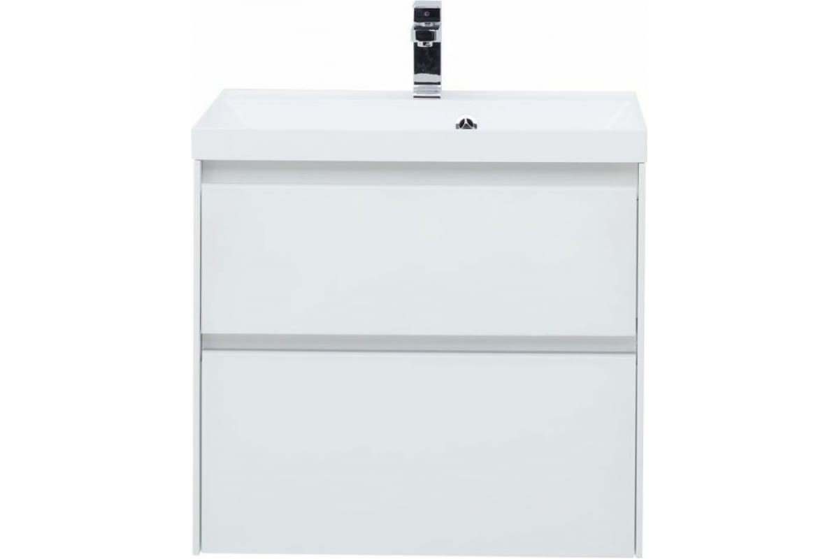 Приобрести aquanet тумба с раковиной гласс 60 см, белая
