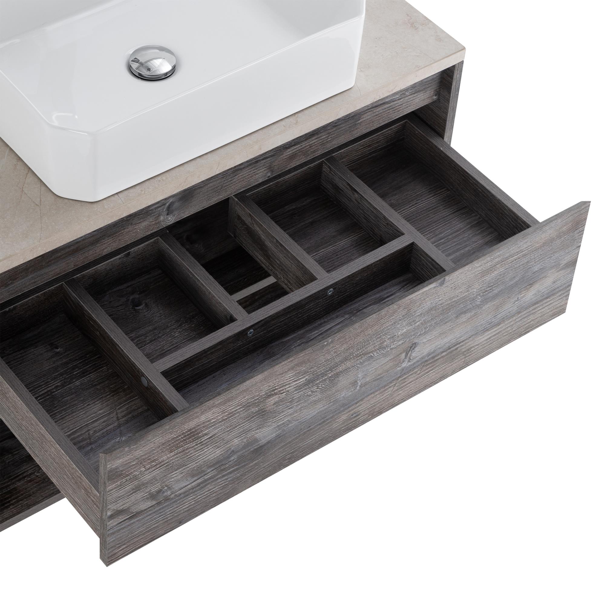 Приобрести belbagno тумба со столешницей kraft 80 см с ящиком и полкой, подвесная pino pasadena