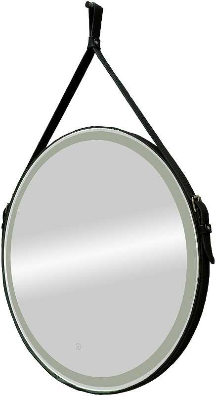 Приобрести continent зеркало с подсветкой millenium black 50х50 см, сенсорный включатель, черное