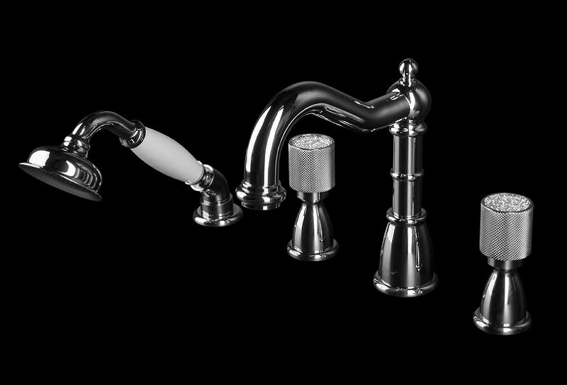 Приобрести boheme смеситель для ванны royale cristal, врезной, хром\кристаллы 396-royal/crst