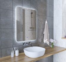 Grossman Зеркало с подсветкой Elegans Промо 60х80 см, белое 1760801