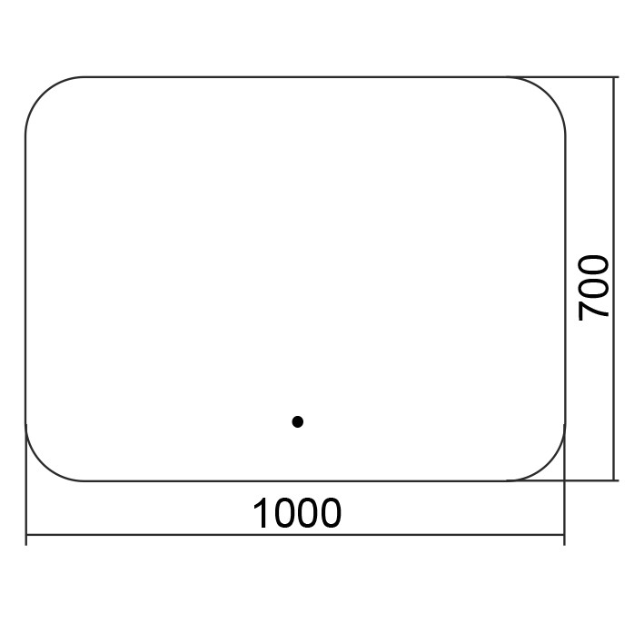 Приобрести azario зеркало alone raggio 100х70 см, белый, сенсорный выключатель, диммер, cs00078966