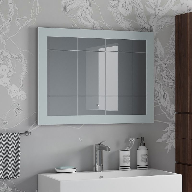 Приобрести continent зеркало с подсветкой relax 90х70 см, сенсорный включатель, белое