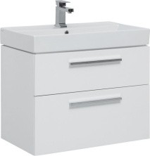 Aquanet Тумба с раковиной Nova 75 см, белая