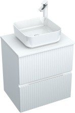 Aquanet Тумба со столешницей Джейн 60 см, белая матовая